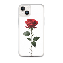 Red Rose on White iPhone Case