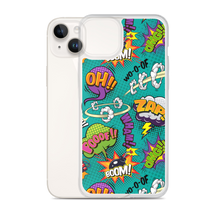 Comic Text Pattern iPhone Case