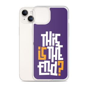 IS/THIS IS THE END? Purple Yellow Reverse iPhone Phone Case