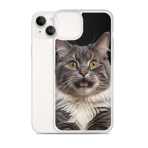 Shocked Cat Face iPhone Case