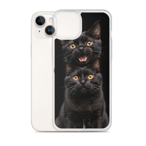 Two Black Cats Follows iPhone Case