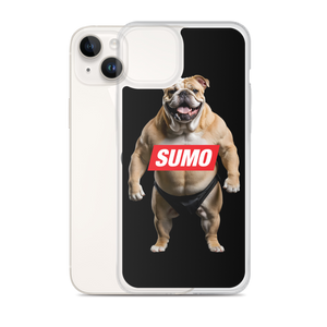 Sumo Bulldog Black iPhone Case