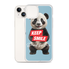 Keep Smile Blue Panda iPhone Case