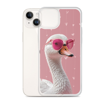 Cute Pink Swan iPhone Case