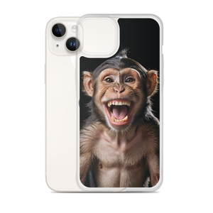 Happy Monkey Black iPhone Case