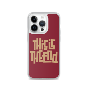 THIS IS THE END? Burgundy iPhone Phone Case