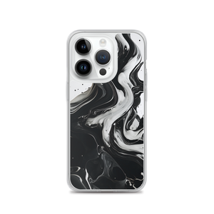 Black and White Fluid iPhone® Phone Case