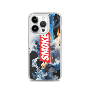 Blue Smoke Fire iPhone Case