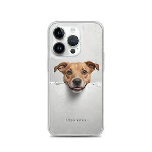 Smile Dog Peep iPhone Case