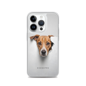 Funny Sad Dog Peep iPhone Case