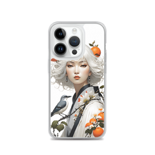 Beauty Lady with Orange and Bird iPhone Case