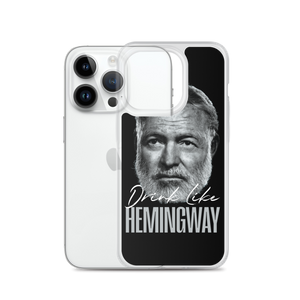 Drink Like Hemingway Portrait Clear Case for iPhone®