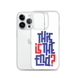 IS/THIS IS THE END? Navy Red iPhone Phone Case