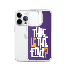 IS/THIS IS THE END? Purple Yellow Reverse iPhone Phone Case