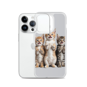 Funny Tripple Cats iPhone Case