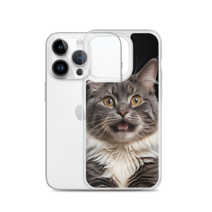 Shocked Cat Face iPhone Case