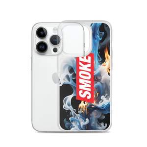 Blue Smoke Fire iPhone Case