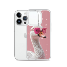 Cute Pink Swan iPhone Case