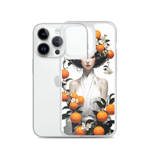 Oriental Lady with Orange Fruits iPhone Case