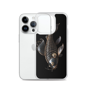 Minimalism Copperplate Art Fish iPhone Case