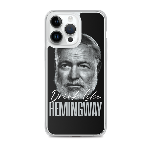 Drink Like Hemingway Portrait Clear Case for iPhone®