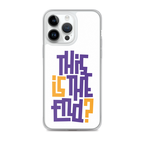 IS/THIS IS THE END? Purple Yellow iPhone Phone Case