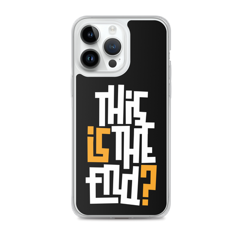 IS/THIS IS THE END? Black Yellow White iPhone Phone Case