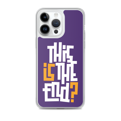 IS/THIS IS THE END? Purple Yellow Reverse iPhone Phone Case