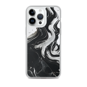 Black and White Fluid iPhone® Phone Case