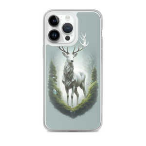 Green White Deer iPhone Case