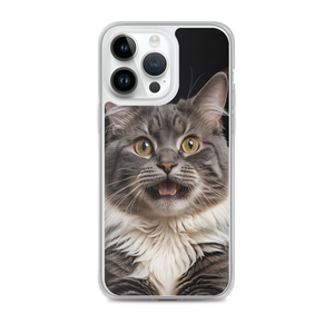 Shocked Cat Face iPhone Case