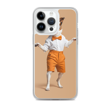 Happy Dancing Dog Beige iPhone Case