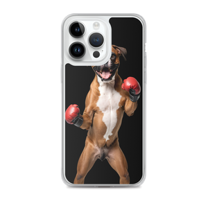 Boxer Boxing Black iPhone Case