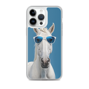 Cool Blue Horse iPhone Case