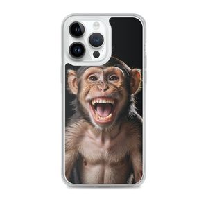 Happy Monkey Black iPhone Case