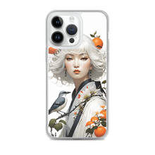 Beauty Lady with Orange and Bird iPhone Case