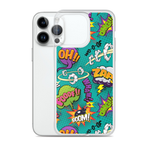 Comic Text Pattern iPhone Case