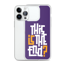 IS/THIS IS THE END? Purple Yellow Reverse iPhone Phone Case