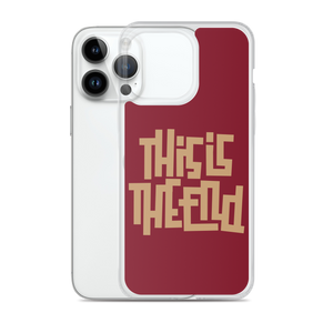 THIS IS THE END? Burgundy iPhone Phone Case