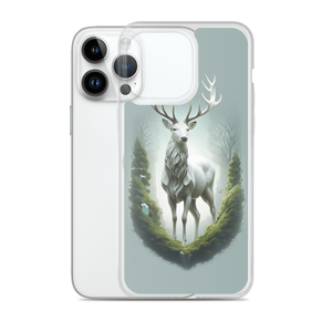 Green White Deer iPhone Case