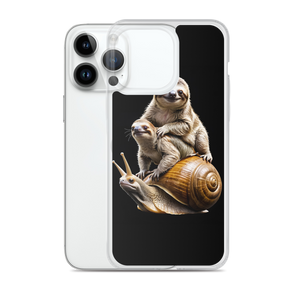 Sloth Riding A Snail iPhone Case