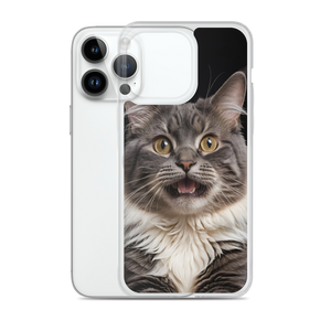 Shocked Cat Face iPhone Case