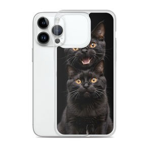 Two Black Cats Follows iPhone Case