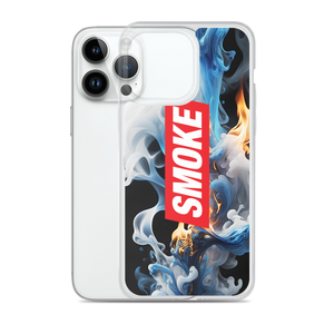 Blue Smoke Fire iPhone Case