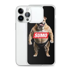 Sumo Bulldog Black iPhone Case