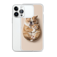 Cute Baby Cat and Dog Sleep iPhone Case