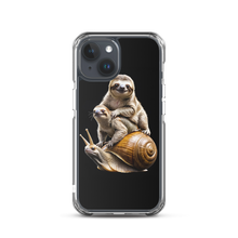 Sloth Riding A Snail iPhone Case