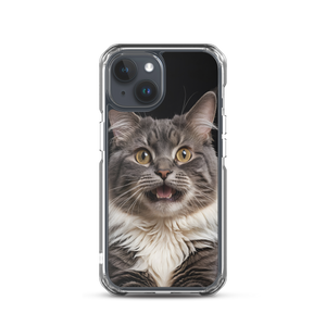 Shocked Cat Face iPhone Case