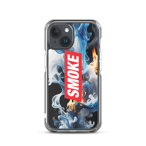 Blue Smoke Fire iPhone Case