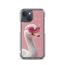 Cute Pink Swan iPhone Case